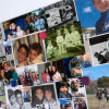 magnetic frameless photoboard, galvanised photoboard