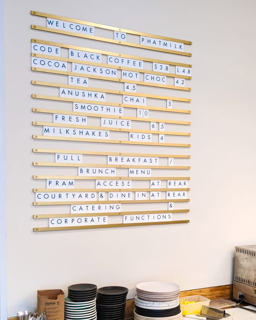 Custom Menu Board