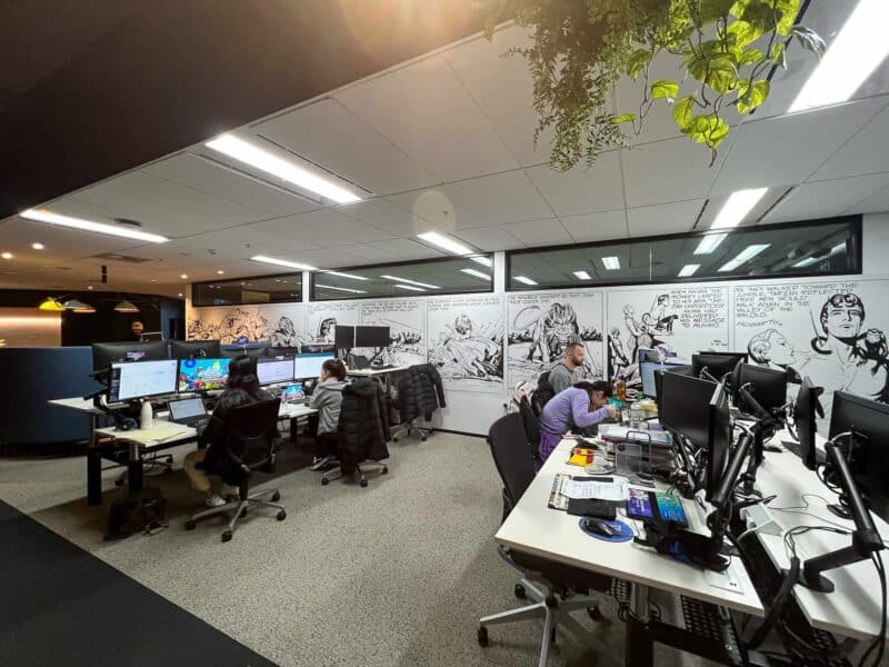 Blue Rock Offices | Tarzan Wallpaper Tarzan Mural in and office setting