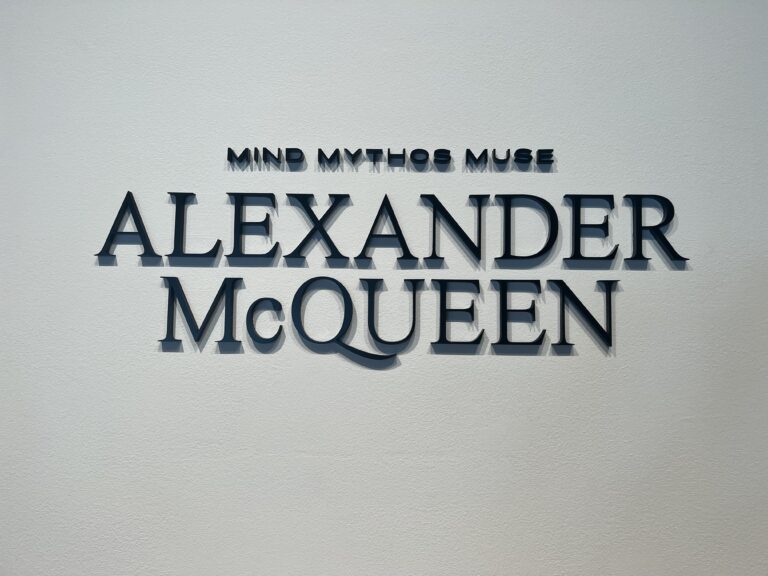 3D Letter title for alexander mcqueen exhibition at NGV