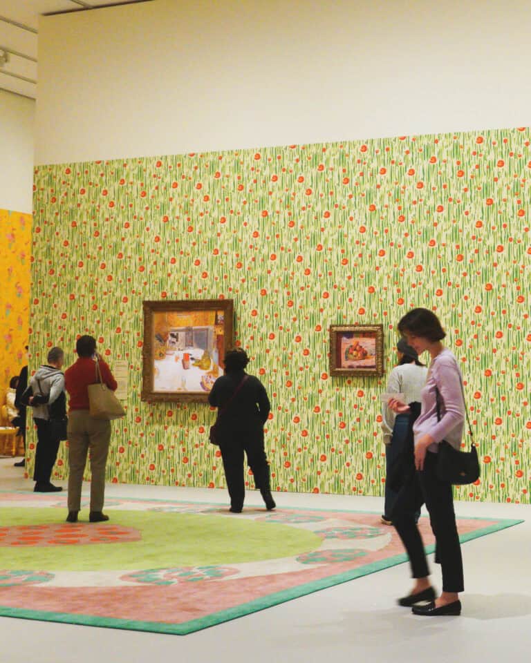 Wallpapers and other assorted graphics installed for the Pierre bonnard exhibition at NGV
