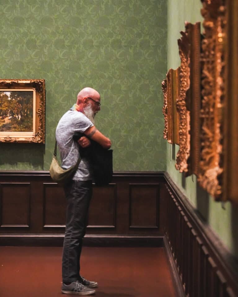 Exhibition Graphics, Titles and wallpapers for The French Impressionism Exhibition at NGV