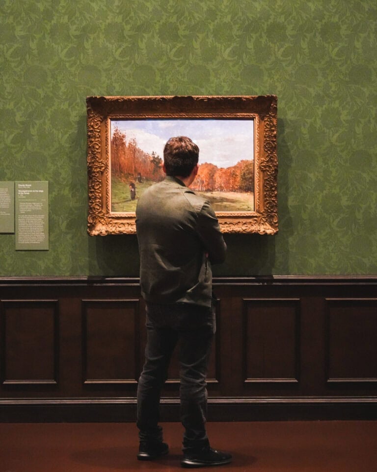 Exhibition Graphics, Titles and wallpapers for The French Impressionism Exhibition at NGV