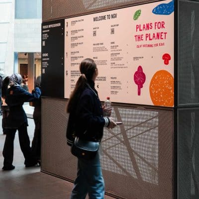 Exhibition Graphics, Titles and wallpapers for The French Impressionism Exhibition at NGV