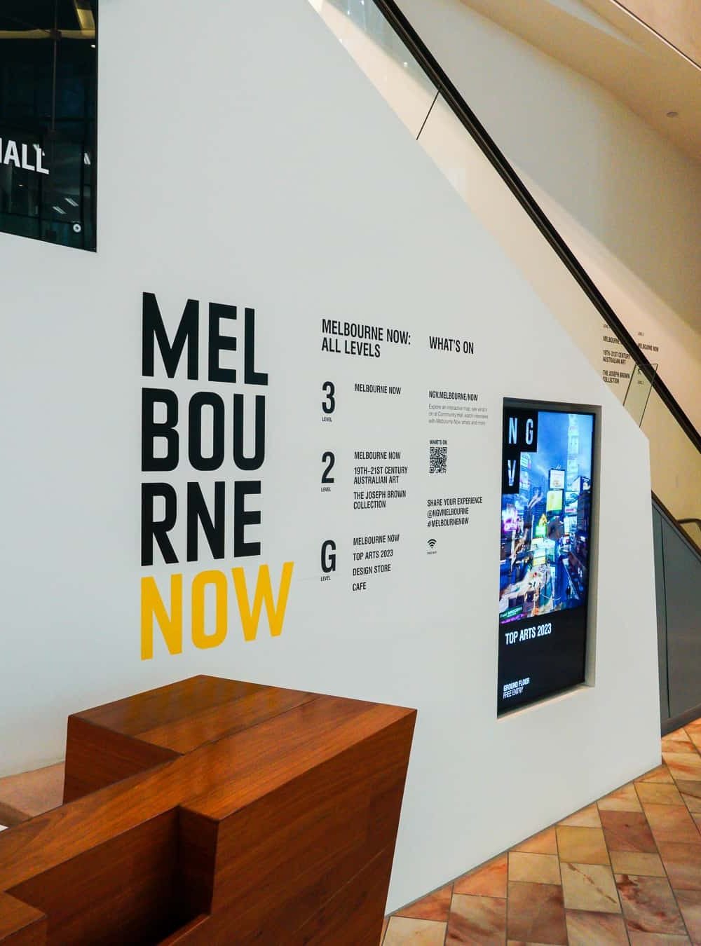 Cut Text in the Melbourne Now Exhibition at NGV A